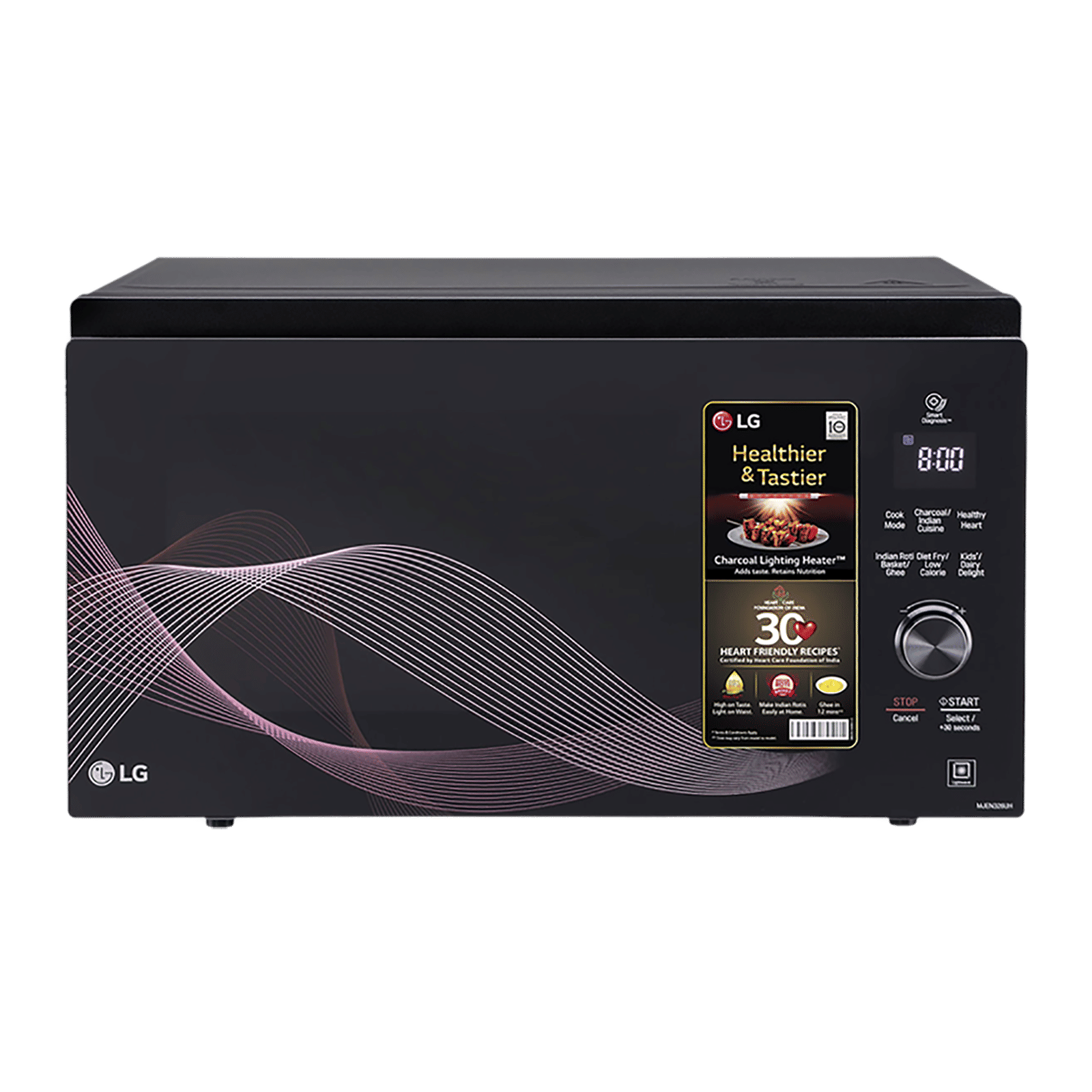 Lg 28 ltr charcoal microwave sale